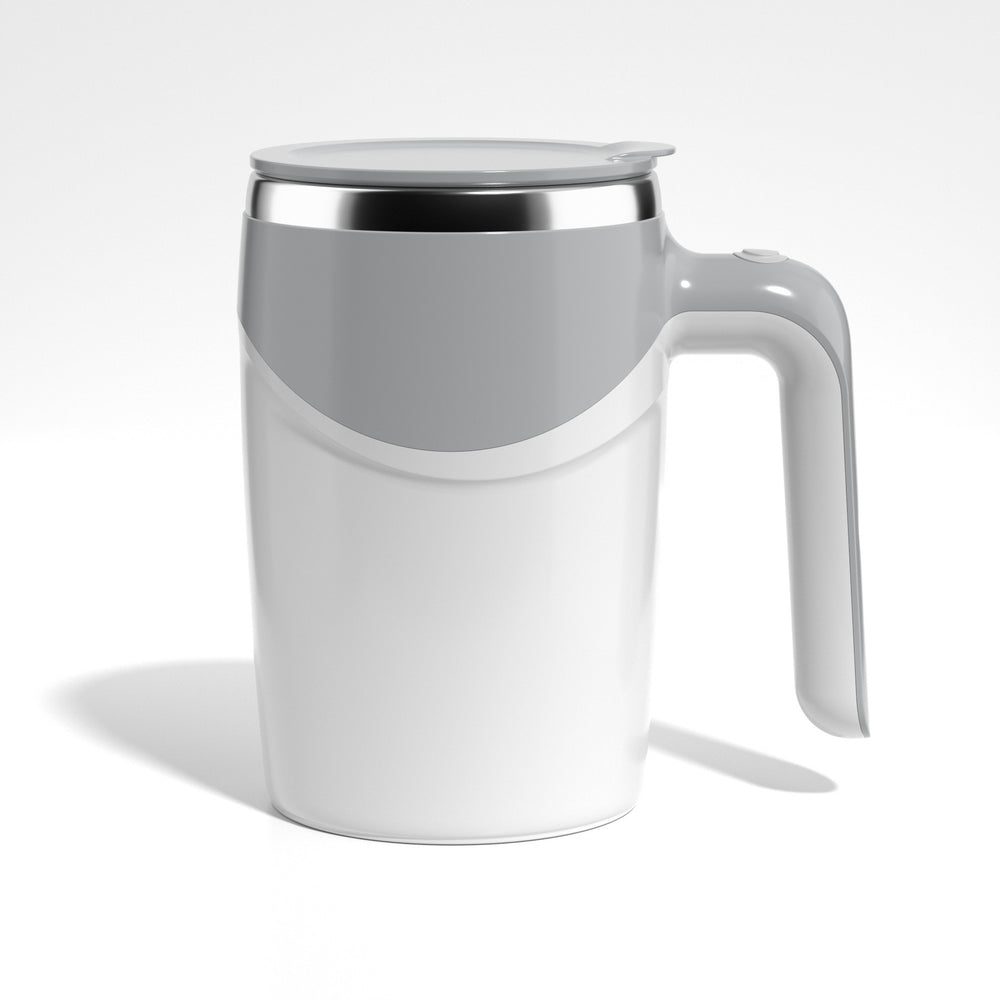 Portable Automatic Stirring Cup for Coffee and Tea - White USB charging