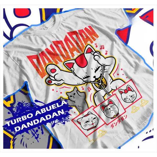 Dandadan Japanese Anime T-Shirt – Manga Graphic Oversized Tee for Women All Sizes - QL242A White / XXL / CHINA