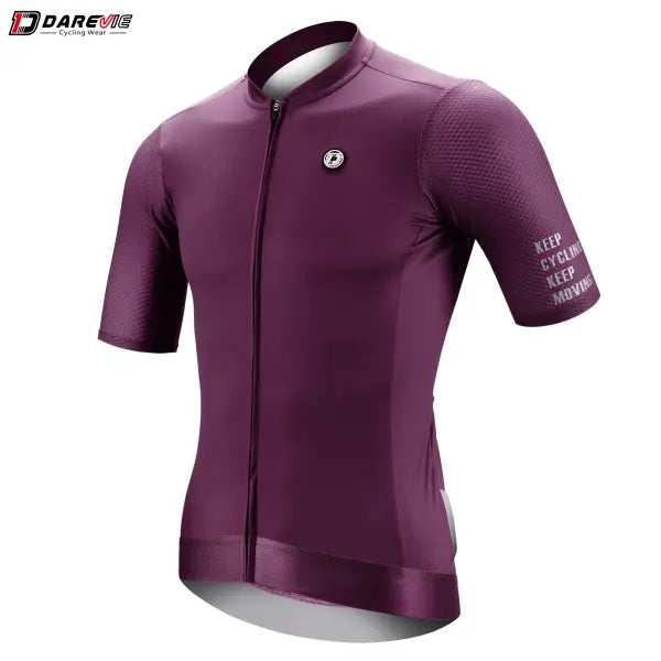 DAREVIE Cycling Jersey Small SPF 50 Training Level Long Sleeve Maillot - DVJ180Purple / Asian-S