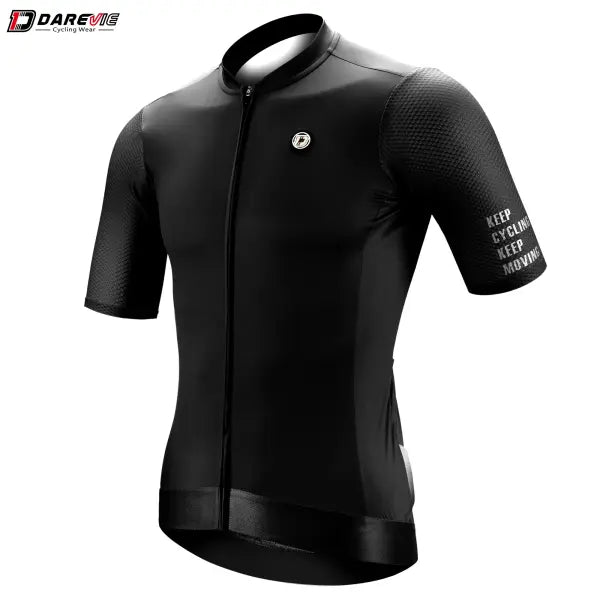 DAREVIE Cycling Jersey Small SPF 50 Training Level Long Sleeve Maillot - DVJ180Black / Asian-S