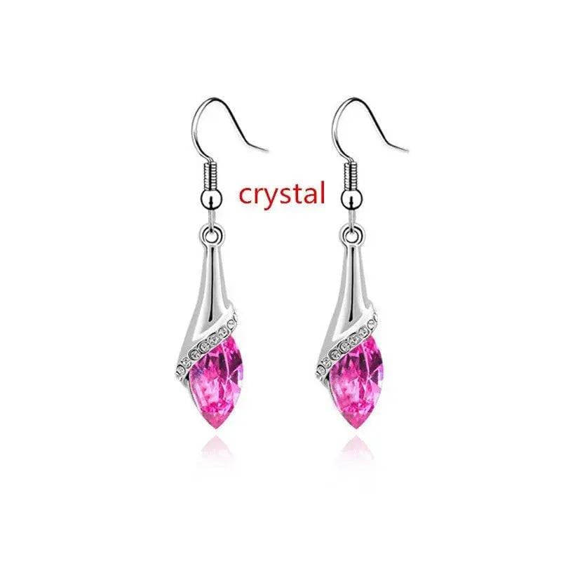 Delysia King Earrings - Trendy Shiny Gemstone Drop Earrings