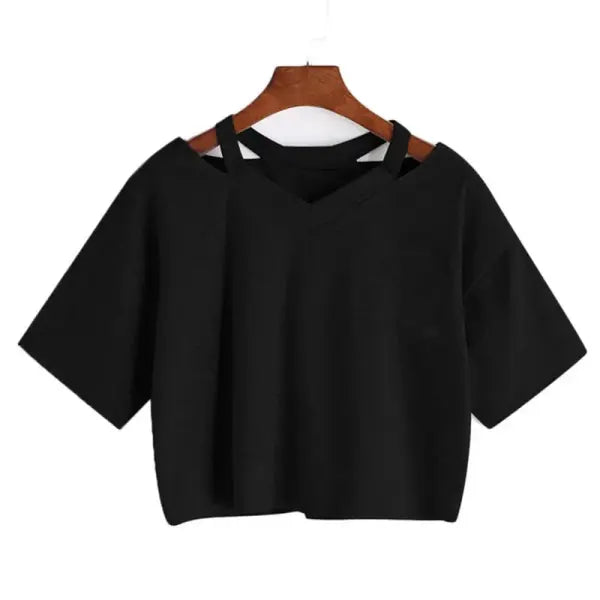 Demon Slayer Nezuko Crop Top T-Shirt for Women – Kimetsu no Yaiba Anime Manga Tee - kong / S