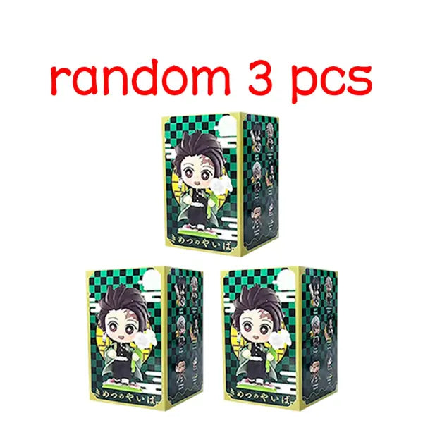 Demon Slayer Tanjiro Kamado Nezuko anime cartoon figure blind box creative personalized statue model ornament surprise