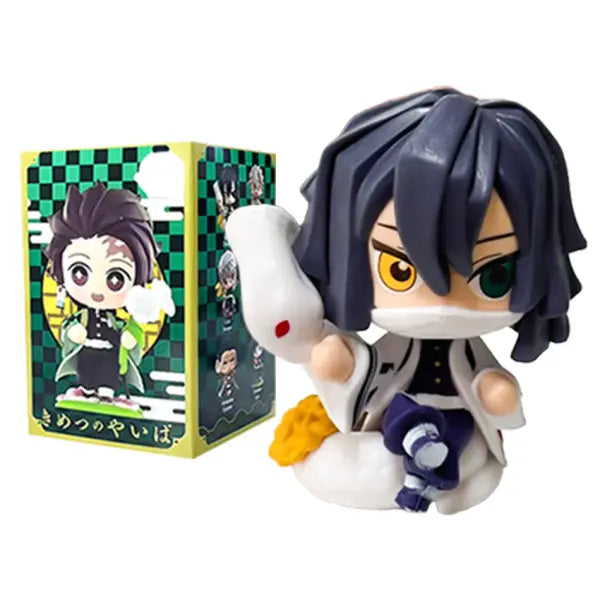 Demon Slayer Tanjiro Kamado Nezuko anime cartoon figure blind box creative personalized statue model ornament surprise