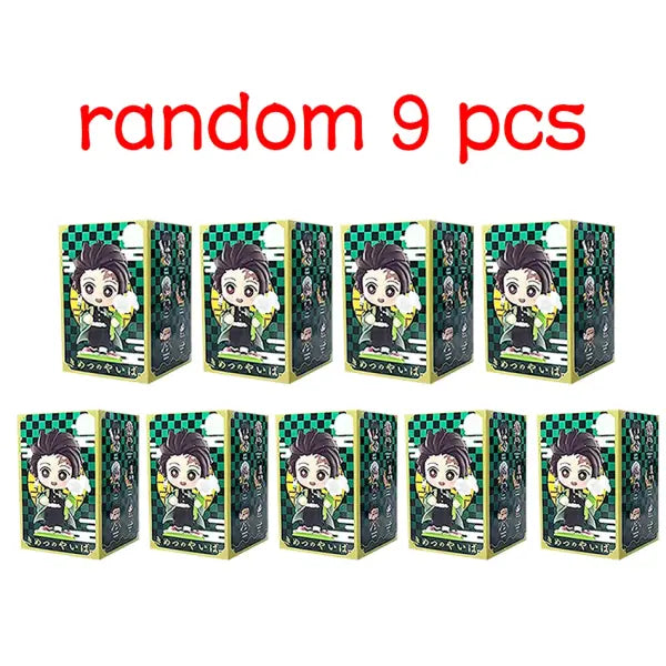 Demon Slayer Tanjiro Kamado Nezuko anime cartoon figure blind box creative personalized statue model ornament surprise