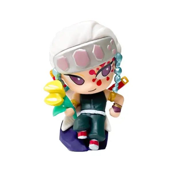 Demon Slayer Tanjiro Kamado Nezuko anime cartoon figure blind box creative personalized statue model ornament surprise