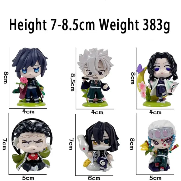 Demon Slayer Tanjiro Kamado Nezuko anime cartoon figure blind box creative personalized statue model ornament surprise