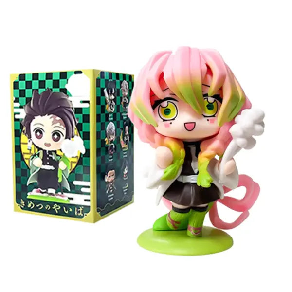 Demon Slayer Tanjiro Kamado Nezuko anime cartoon figure blind box creative personalized statue model ornament surprise