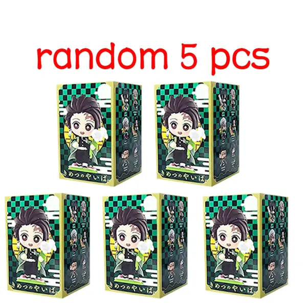 Demon Slayer Tanjiro Kamado Nezuko anime cartoon figure blind box creative personalized statue model ornament surprise
