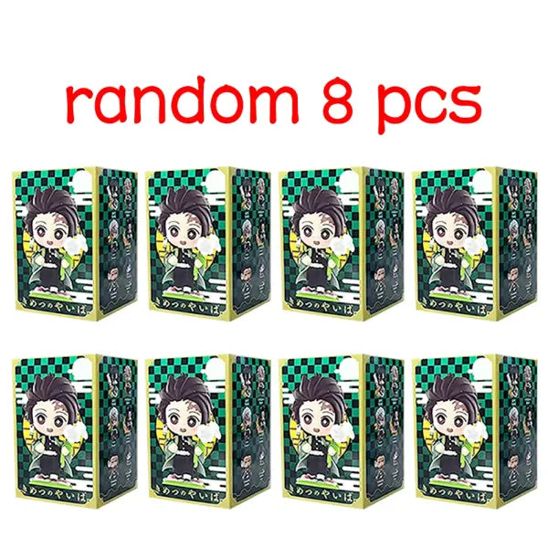 Demon Slayer Tanjiro Kamado Nezuko anime cartoon figure blind box creative personalized statue model ornament surprise
