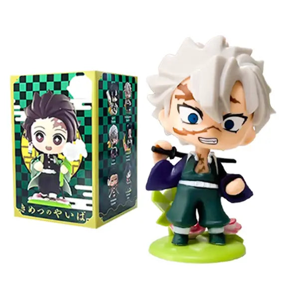 Demon Slayer Tanjiro Kamado Nezuko anime cartoon figure blind box creative personalized statue model ornament surprise