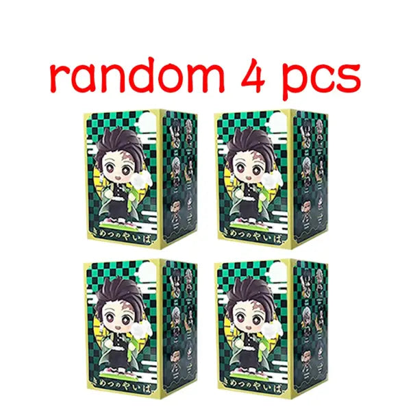 Demon Slayer Tanjiro Kamado Nezuko anime cartoon figure blind box creative personalized statue model ornament surprise