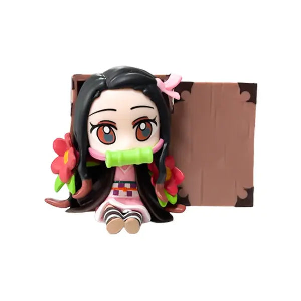 Demon Slayer Tanjiro Kamado Nezuko anime cartoon figure blind box creative personalized statue model ornament surprise