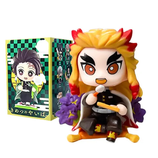 Demon Slayer Tanjiro Kamado Nezuko anime cartoon figure blind box creative personalized statue model ornament surprise