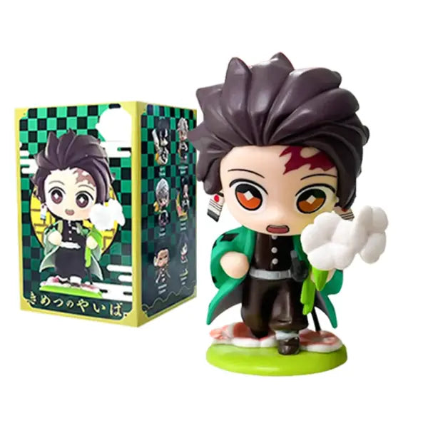 Demon Slayer Tanjiro Kamado Nezuko anime cartoon figure blind box creative personalized statue model ornament surprise