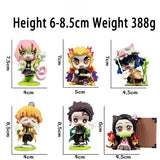 Demon Slayer Tanjiro Kamado Nezuko anime cartoon figure blind box creative personalized statue model ornament surprise