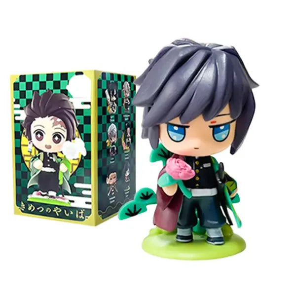 Demon Slayer Tanjiro Kamado Nezuko anime cartoon figure blind box creative personalized statue model ornament surprise