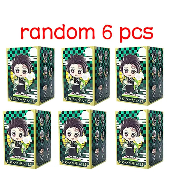 Demon Slayer Tanjiro Kamado Nezuko anime cartoon figure blind box creative personalized statue model ornament surprise