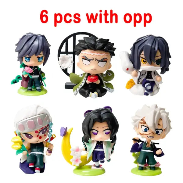 Demon Slayer Tanjiro Kamado Nezuko anime cartoon figure blind box creative personalized statue model ornament surprise
