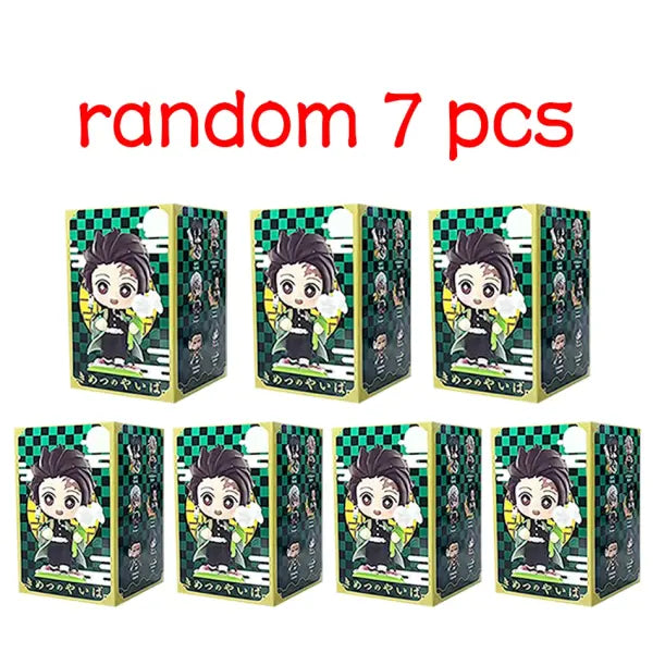 Demon Slayer Tanjiro Kamado Nezuko anime cartoon figure blind box creative personalized statue model ornament surprise