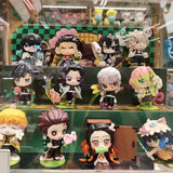 Demon Slayer Tanjiro Kamado Nezuko anime cartoon figure blind box creative personalized statue model ornament surprise