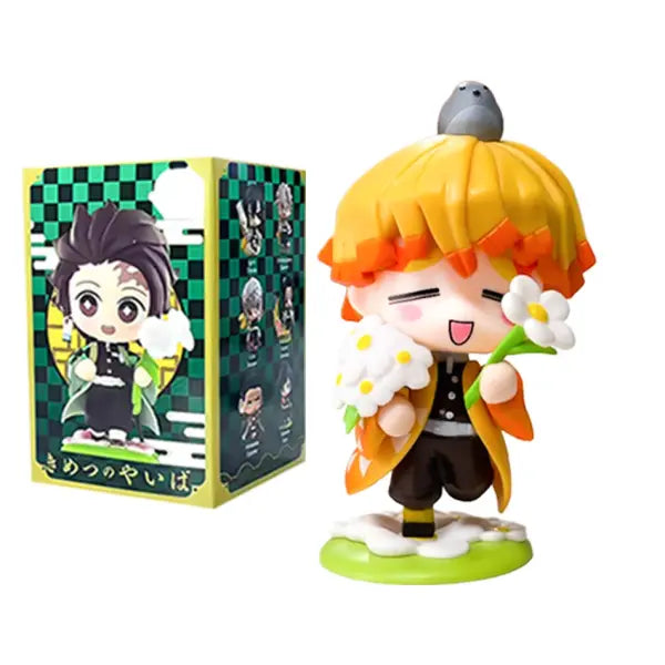 Demon Slayer Tanjiro Kamado Nezuko anime cartoon figure blind box creative personalized statue model ornament surprise