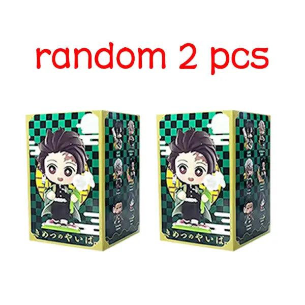 Demon Slayer Tanjiro Kamado Nezuko anime cartoon figure blind box creative personalized statue model ornament surprise