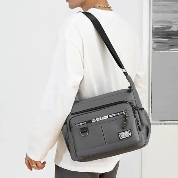Oxford Shoulder Bag Large Capacity Unisex Casual Messenger Bag