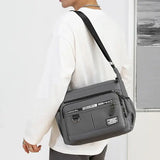 Oxford Shoulder Bag Large Capacity Unisex Casual Messenger Bag