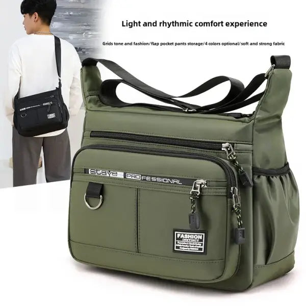 Oxford Shoulder Bag Large Capacity Unisex Casual Messenger Bag
