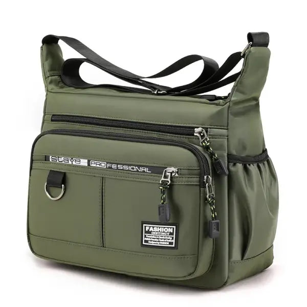 Oxford Shoulder Bag Large Capacity Unisex Casual Messenger Bag - Army green / China Mainland
