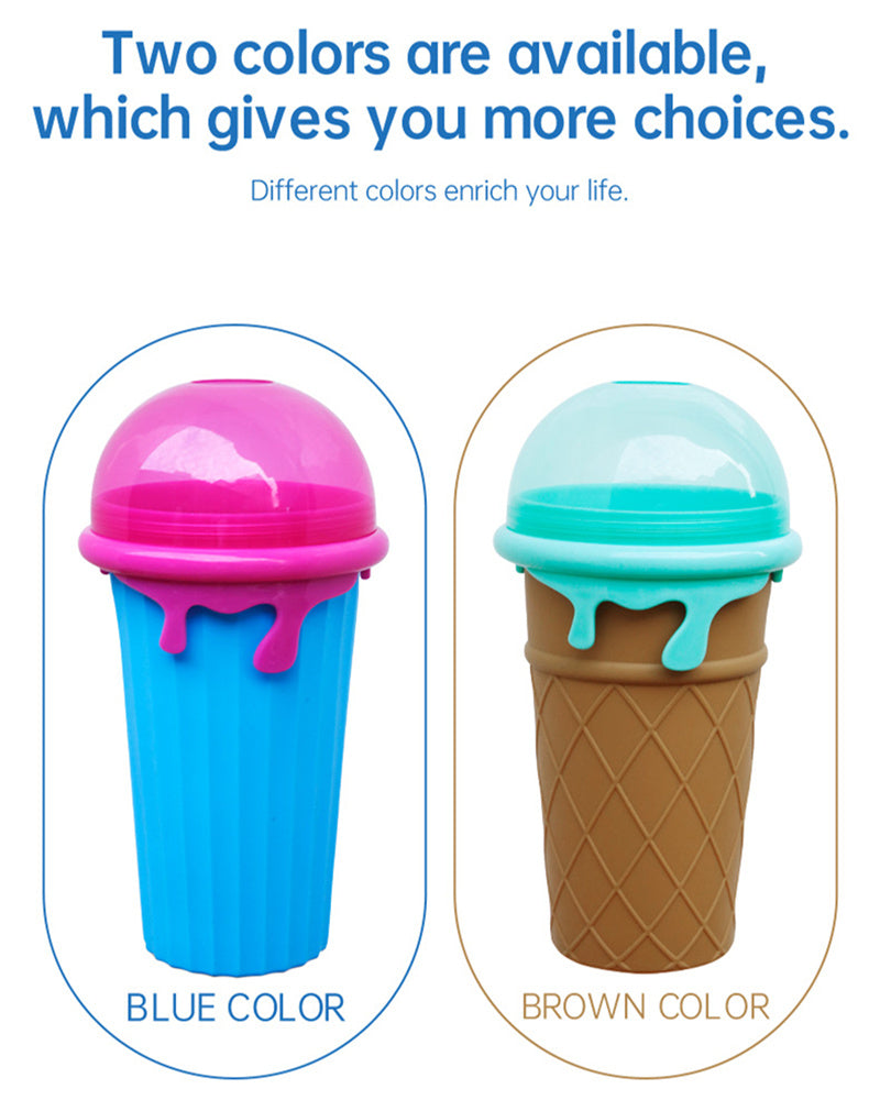 Instant Slushy and Frozen Drink Maker Squeeze Cup