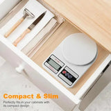 Digital Kitchen Scale (22lb/10kg): Stainless Steel Food Scale for Baking & Meal Prep - white