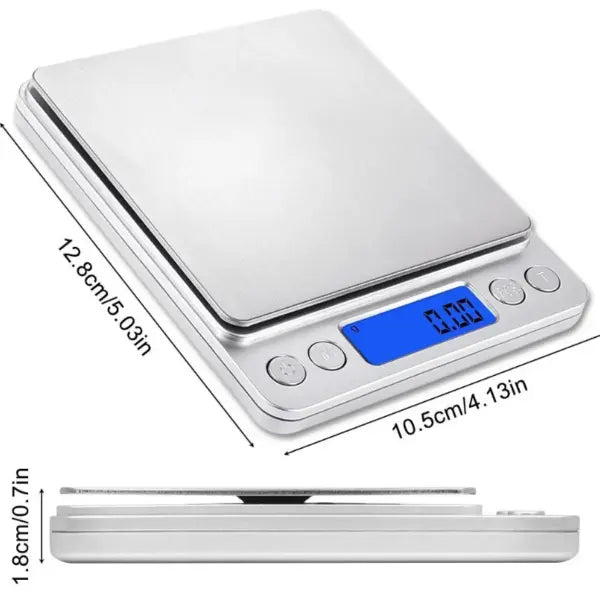 Digital Kitchen Scale 3000g/ 0.1g Small Jewelry Scale Food Scales Digital Weight Gram and Oz Digital Gram Scale
