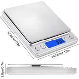 Digital Kitchen Scale 3000g/ 0.1g Small Jewelry Scale Food Scales Digital Weight Gram and Oz Digital Gram Scale