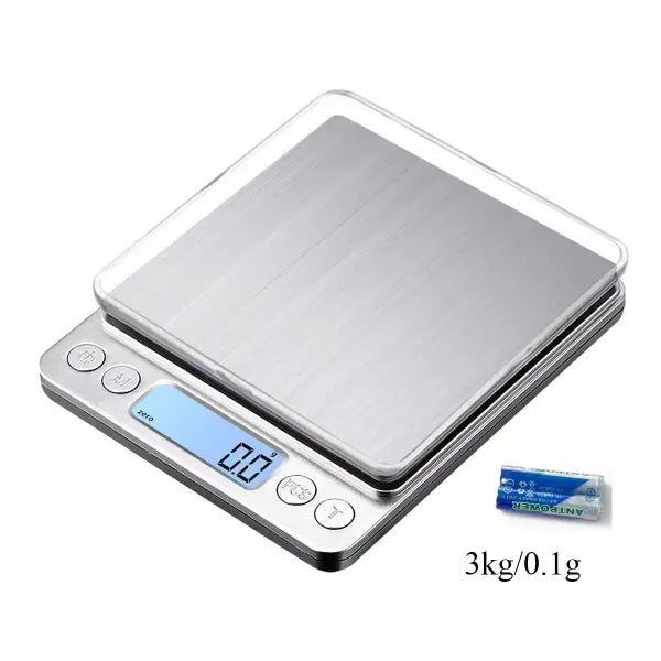 Digital Kitchen Scale 3000g/ 0.1g Small Jewelry Scale Food Scales Digital Weight Gram and Oz Digital Gram Scale