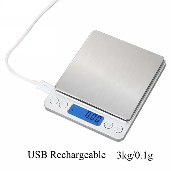 Digital Kitchen Scale 3000g/ 0.1g Small Jewelry Scale Food Scales Digital Weight Gram and Oz Digital Gram Scale