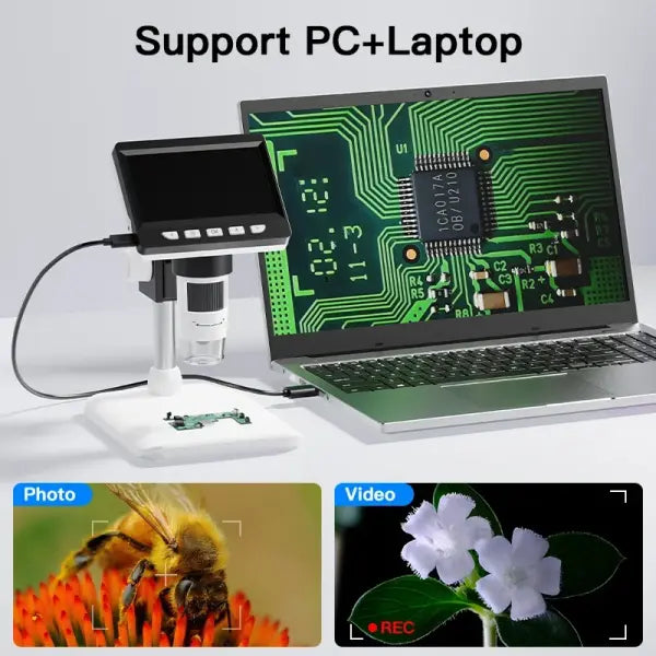 Digital microscope 4.3 Inch IPS Screen for PCB repair