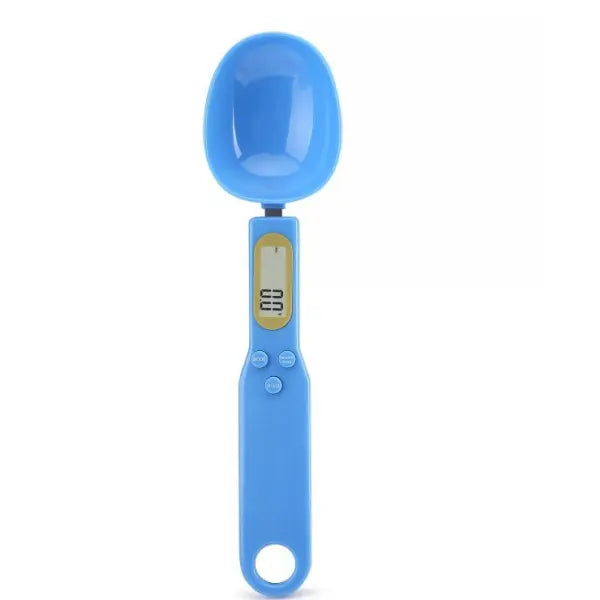 Digital Spoon Scale Measuring Tool LCD Display – Precise Kitchen Baking - Blue - None