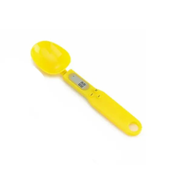 Digital Spoon Scale Measuring Tool LCD Display – Precise Kitchen Baking - Yellow - None