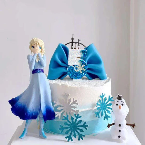 Disney Frozen Glitter Number Candles for Birthday Party or Special Occasion