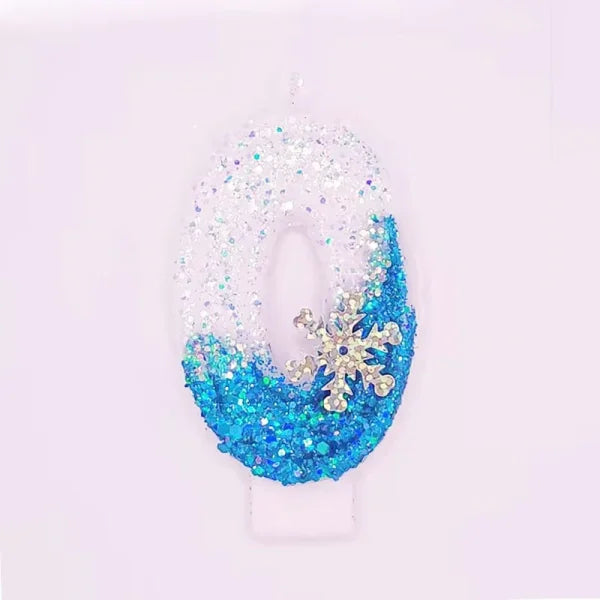 Disney Frozen Glitter Number Candles for Birthday Party or Special Occasion - Number