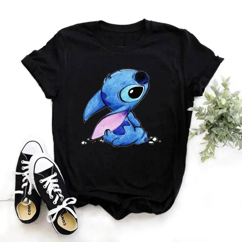 Disney Lilo & Stitch Women’s T-shirts: Ohana Stitch Summer Tops. - DS0125-B / XXXL