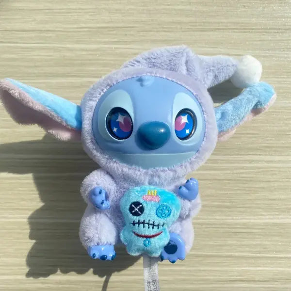 Disney nuevo Stitch Plush Doll Blind Box Eat Before Sleep Series Vinyl Hanging Bag Cute Mystery Toy - No box