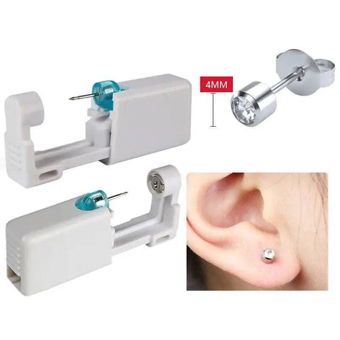 Disposable Piercing Unit – Safe & Sterile Piercing Kit for Nose Studs - 4mm 6