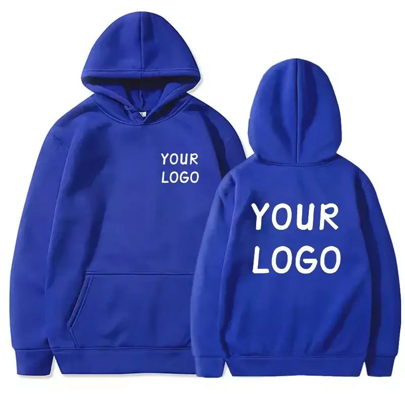 DIY Custom Your Brand LOGO Men Women Casual Hoodie Top Solid Color Pullover Street Personality Sweatshirt Custom Gifts