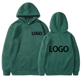 DIY Custom Your Brand LOGO Men Women Casual Hoodie Top Solid Color Pullover Street Personality Sweatshirt Custom Gifts