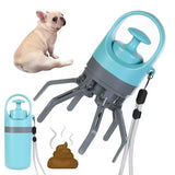 Dog Poop Scooper Eight-Claw Shovel Built-in Poop Bag Hair Remover