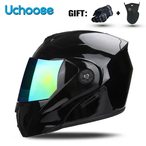 DOT Certified Unisex Helmet ABS Double Lens Maximum Safety - 4 / M