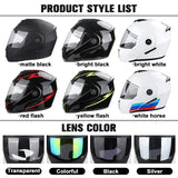 DOT Certified Unisex Helmet ABS Double Lens Maximum Safety